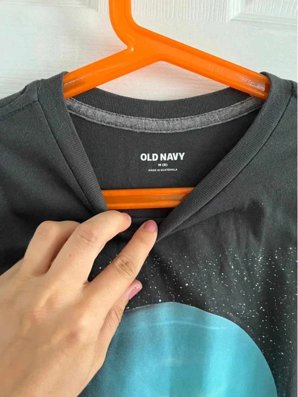 Old Navy boys long sleeve grey moon graphic size medium 8